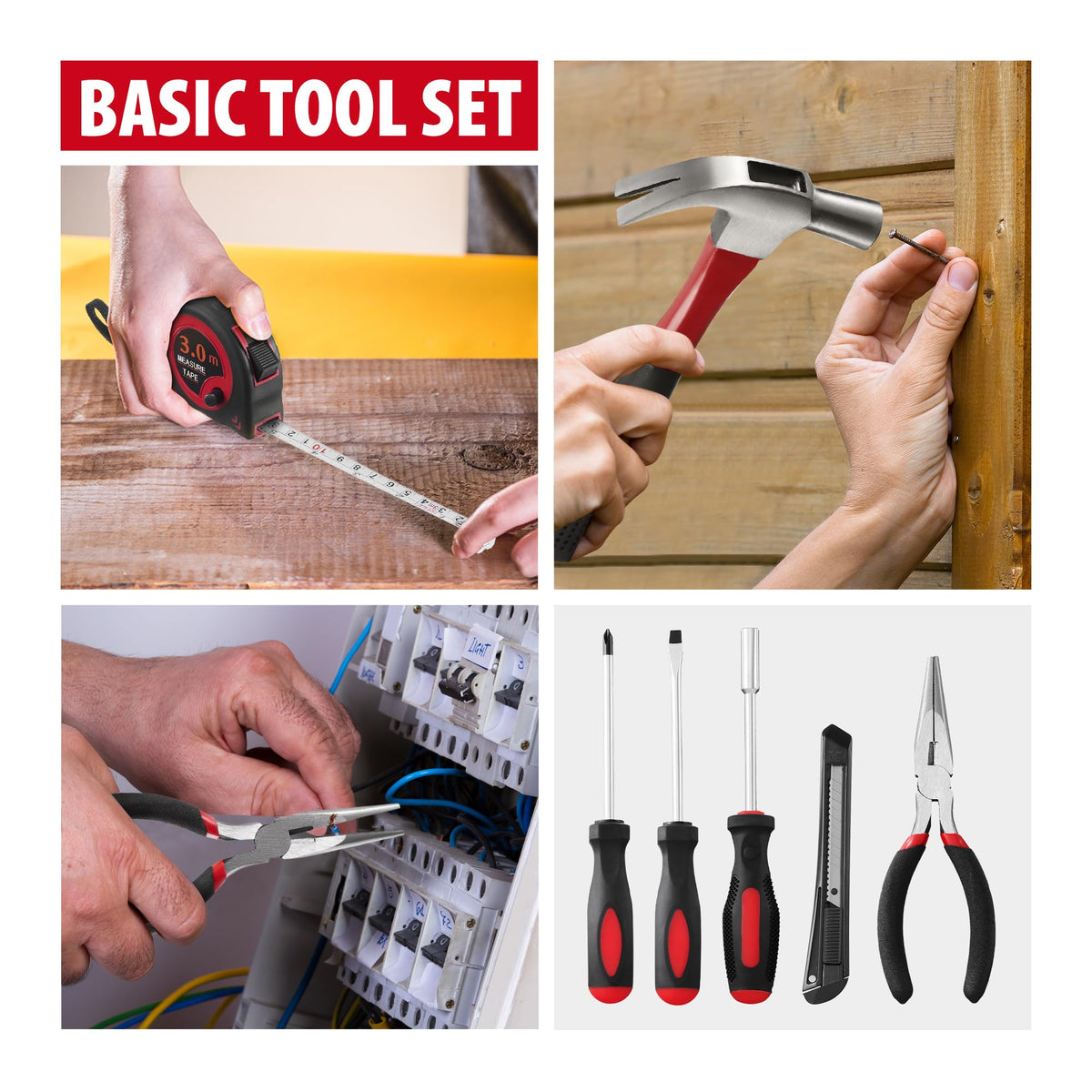 146-Piece Household Tool Kit with Storage ToolBox A924798