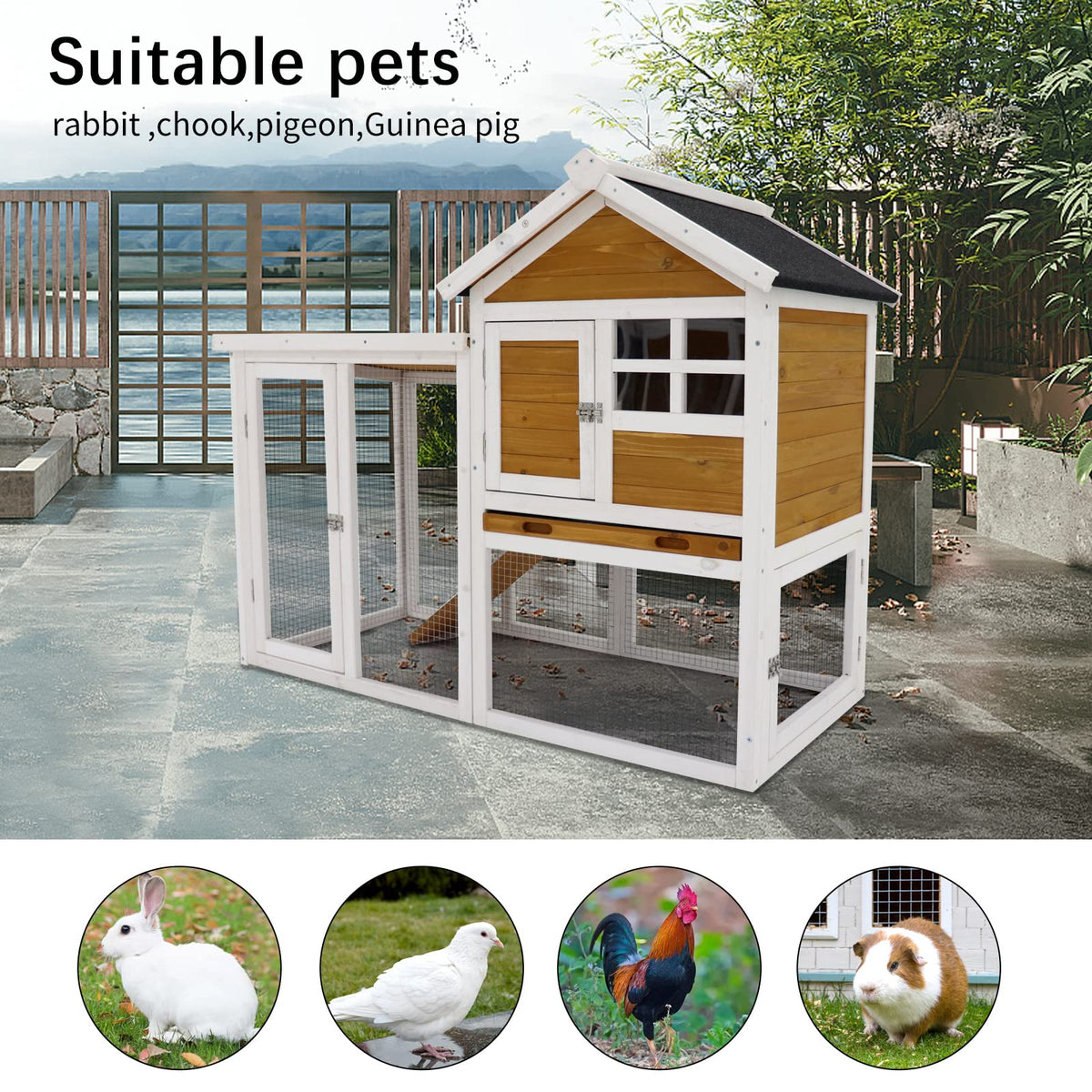 Insulated Heated Outdoor Dog House T45753
