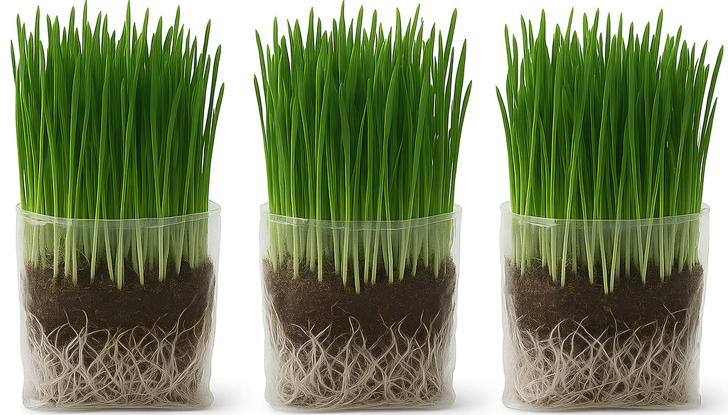 Organic Cat Grass Grow Bag Kit 3 Pack O916