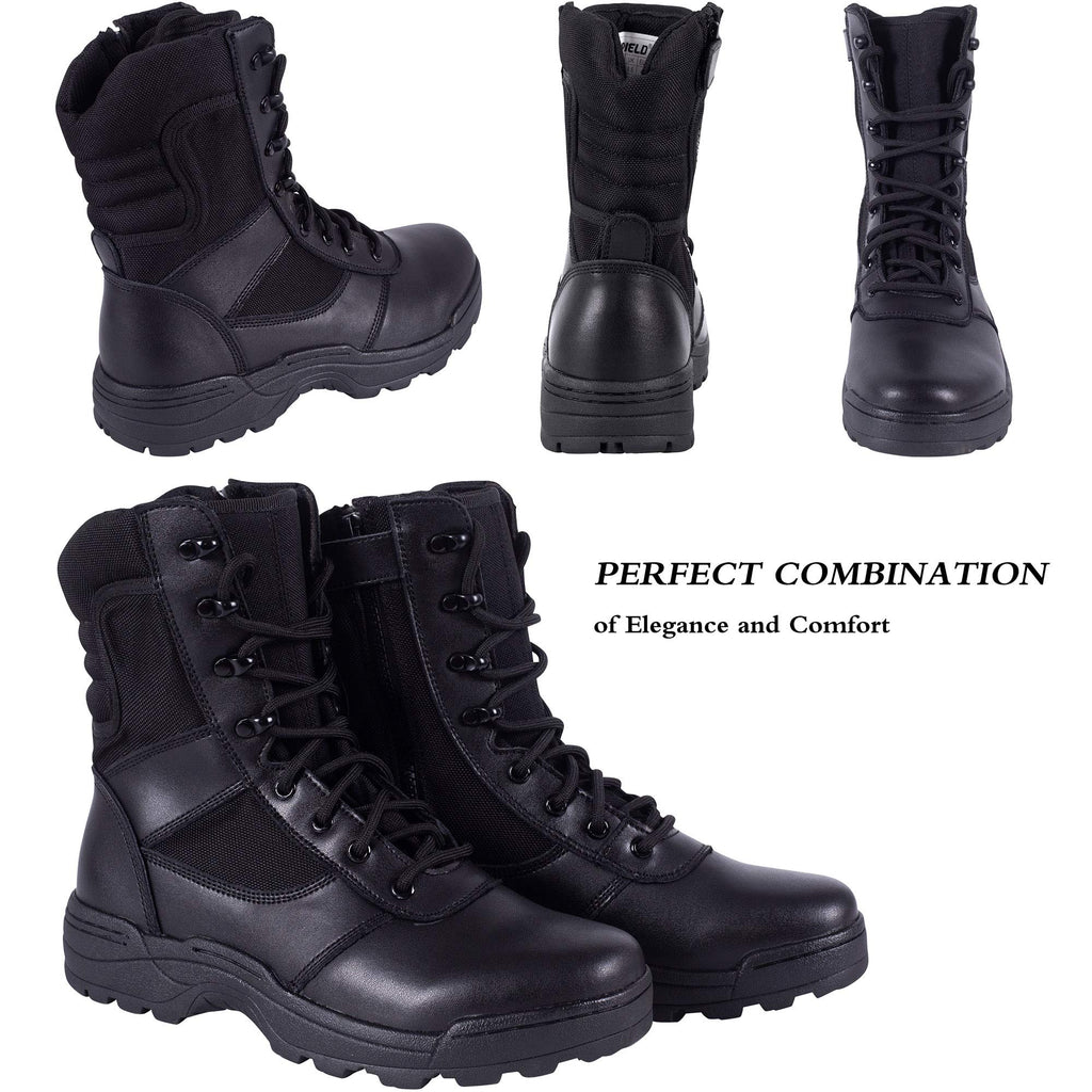 Men's Side Zipper Tactical Work Boots Y2009