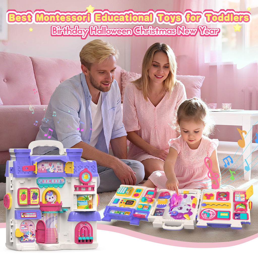 Montessori Busy Board for 1-2 Year Old N95787