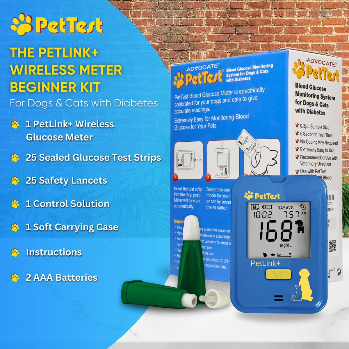 Glucose Monitor Kit for Dogs and Cats X160875