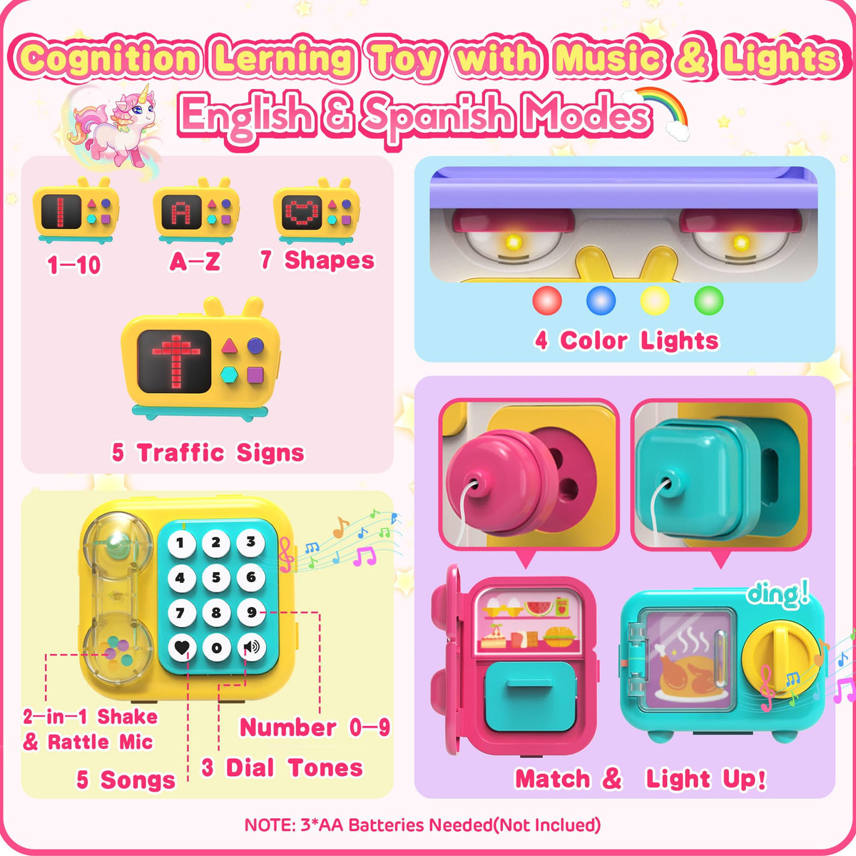 Montessori Busy Board for 1-2 Year Old N95787