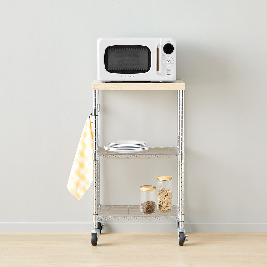 3-Tier Kitchen Storage Rack with Caster Wheels N983827