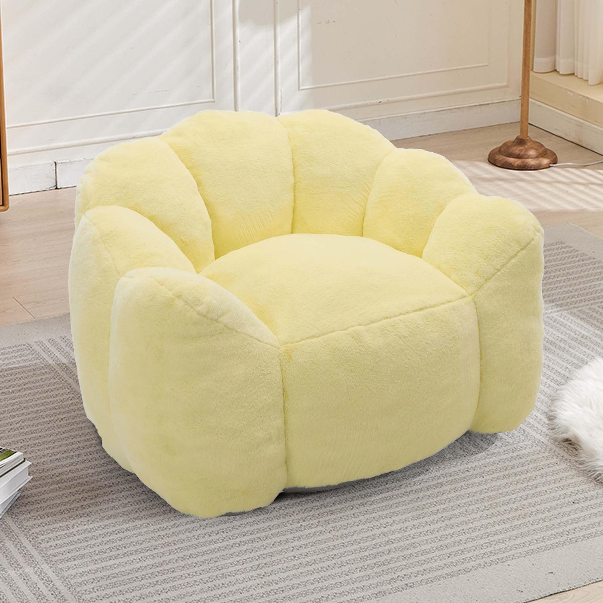 Oversized Memory Foam Bean Bag Chair with Backrest T79583