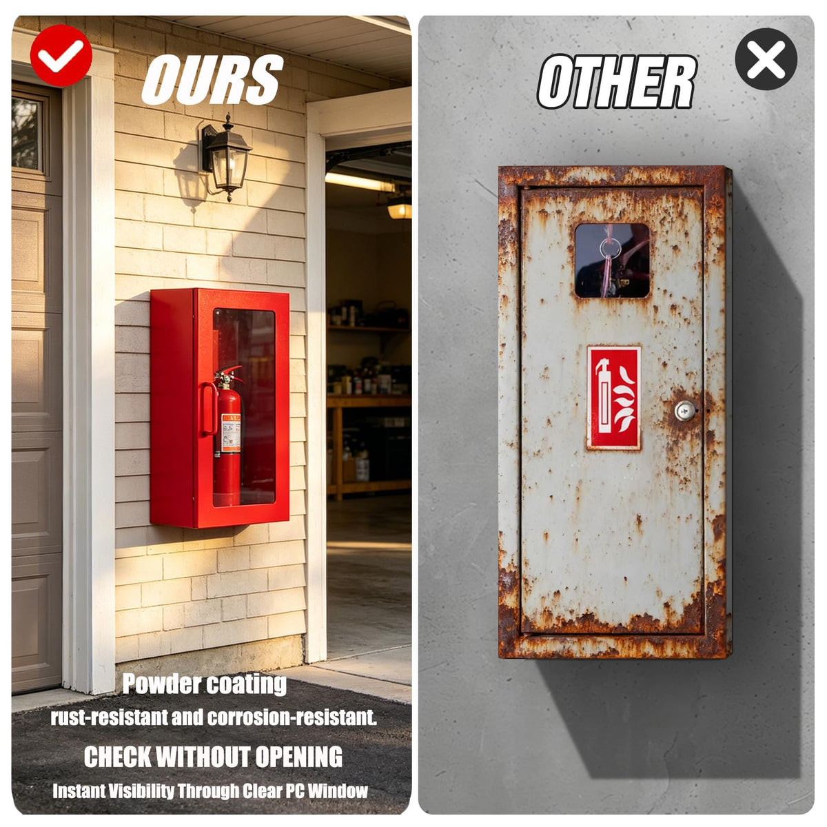 5lb Steel Fire Extinguisher Cabinet T140