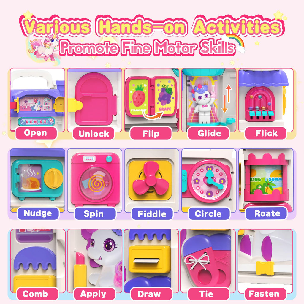 Montessori Busy Board for 1-2 Year Old N95787