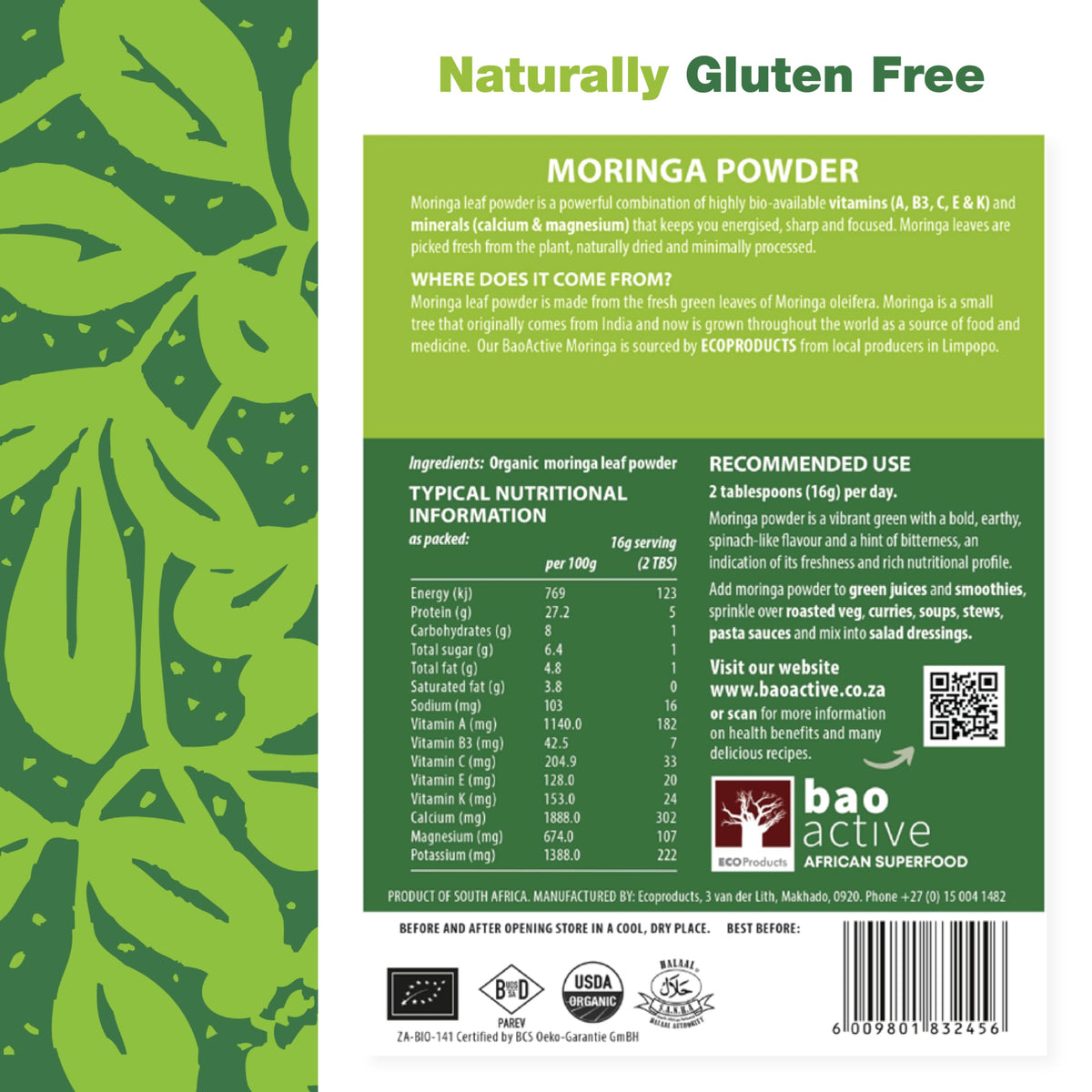 120 Capsules Moringa Capsules C256997