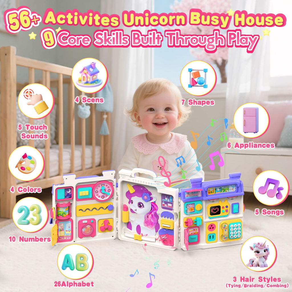 Montessori Busy Board for 1-2 Year Old N95787