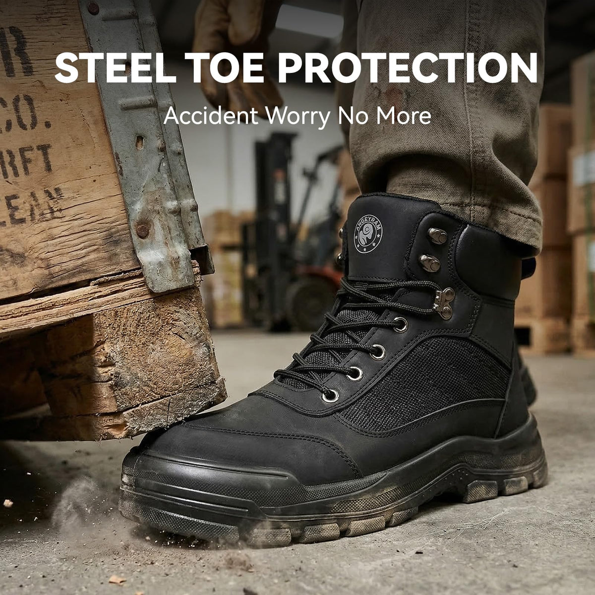 Steel Toe Puncture Proof Work Boots E420