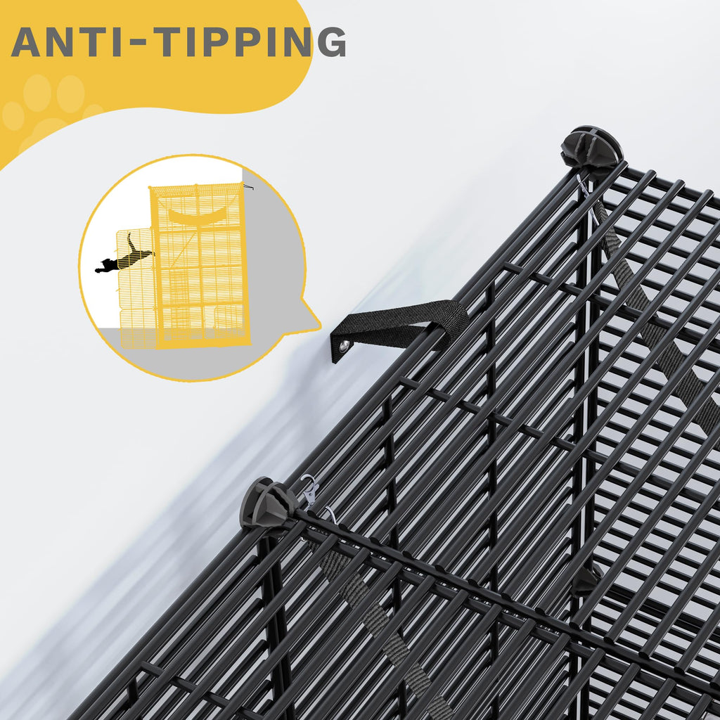 3-Tier Cat Cage Indoor Enclosure with Hammock V155