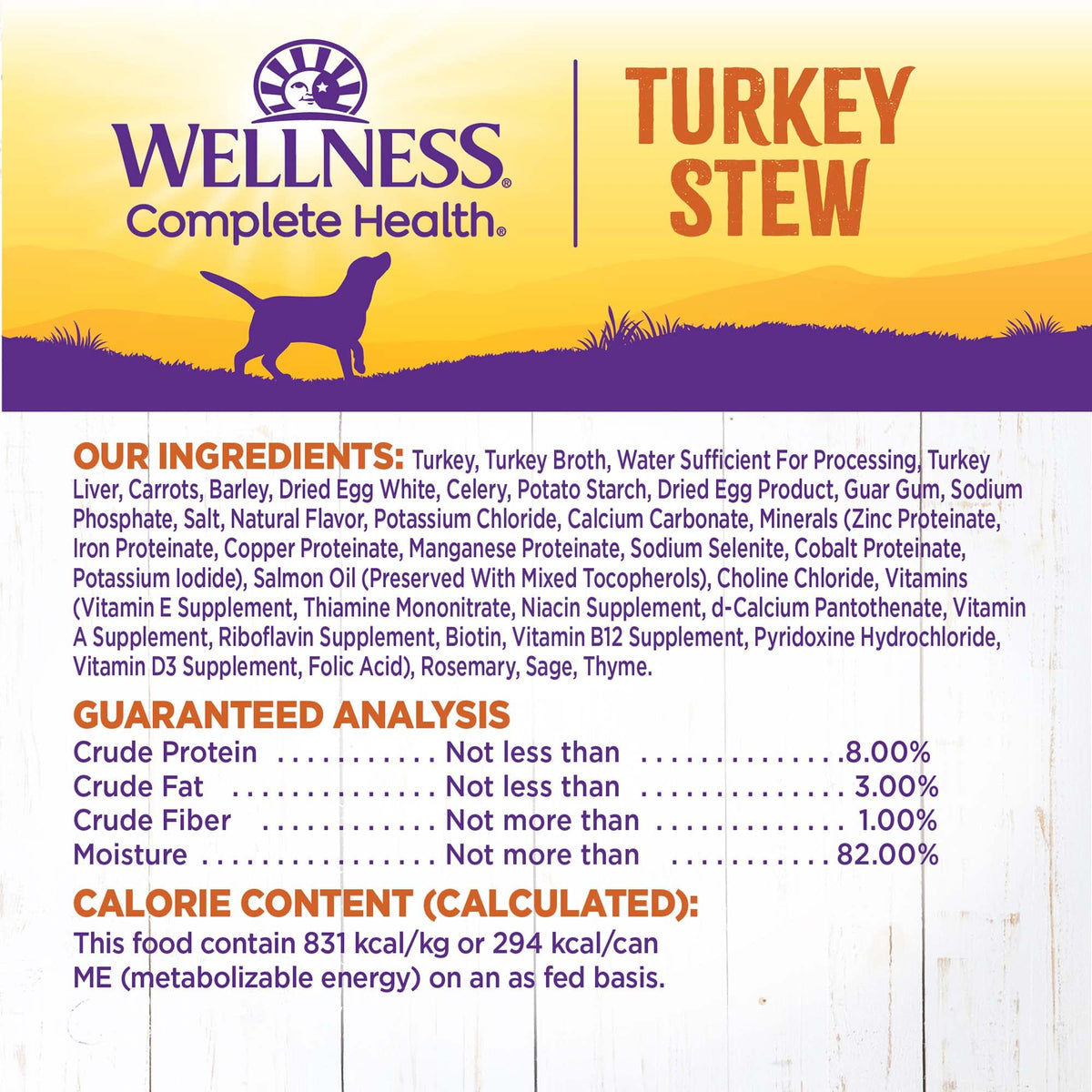 Grain Free Turkey Recipe Canned Wet Dog Food, 12.5 oz, Pack of 12 Cans Q758