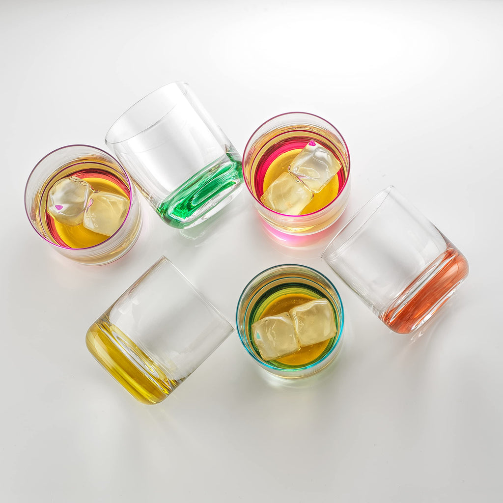 Colorful Whiskey Glasses Set of 6 R775