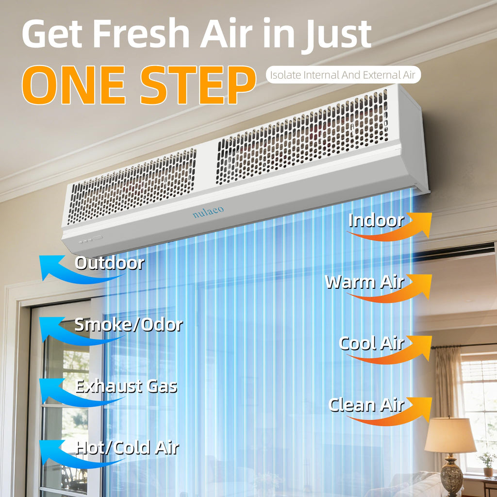 36'' Wall-Mounted 2-Speed Air Curtain E1578