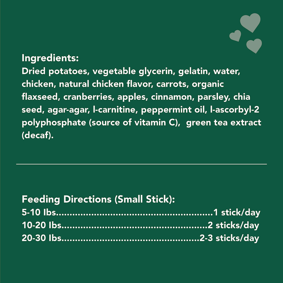 Grain-Free Dental Chew Sticks for Small Dogs, 6.2 oz S566