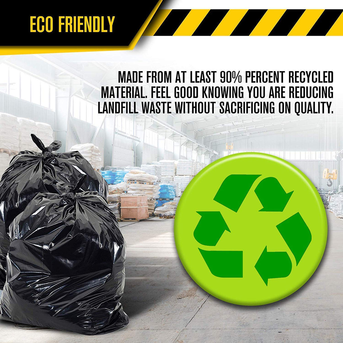 40-45 Gallon Black Heavy Duty Trash Bags R761