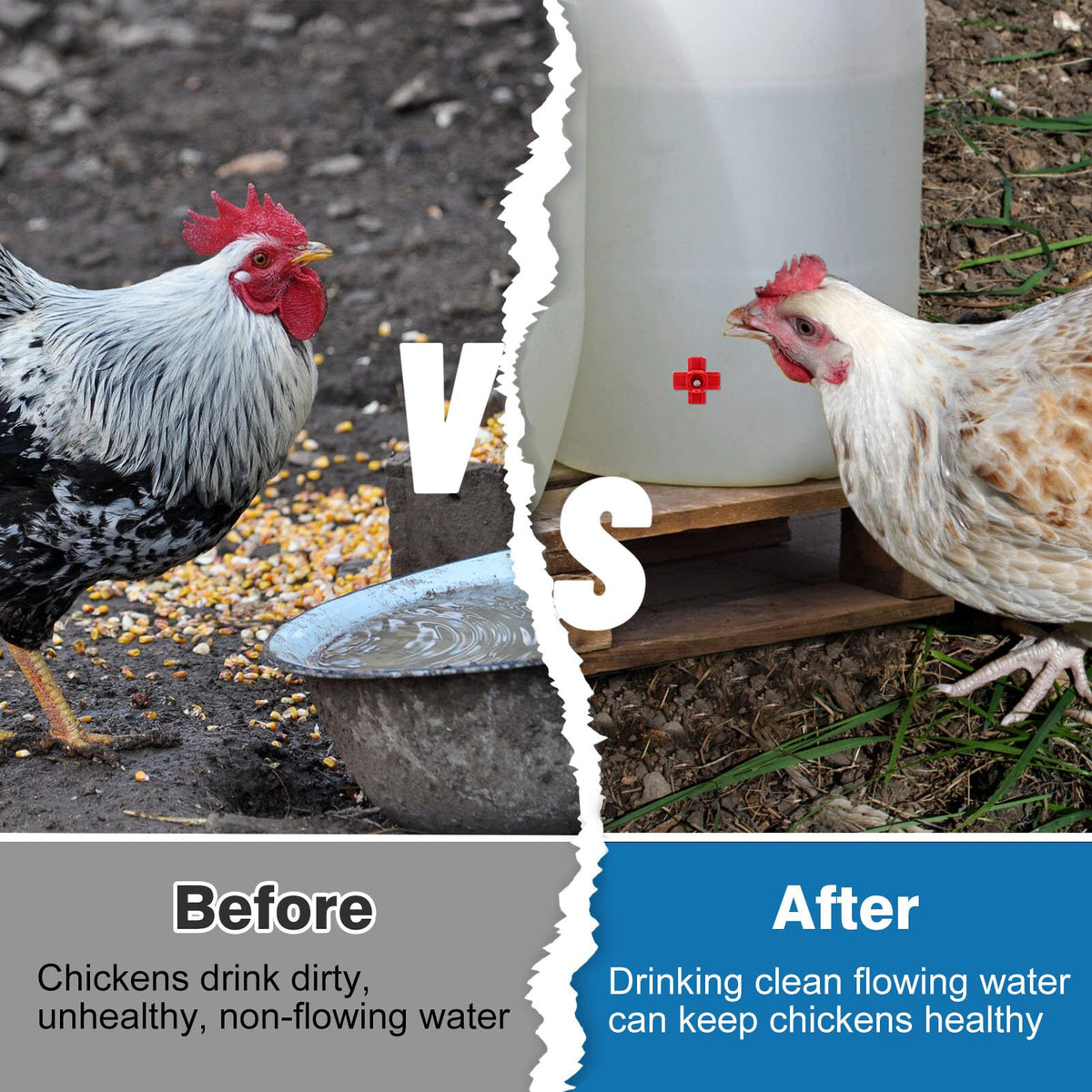20 Pack Chicken Waterer Nipples with Drill Bits P570554