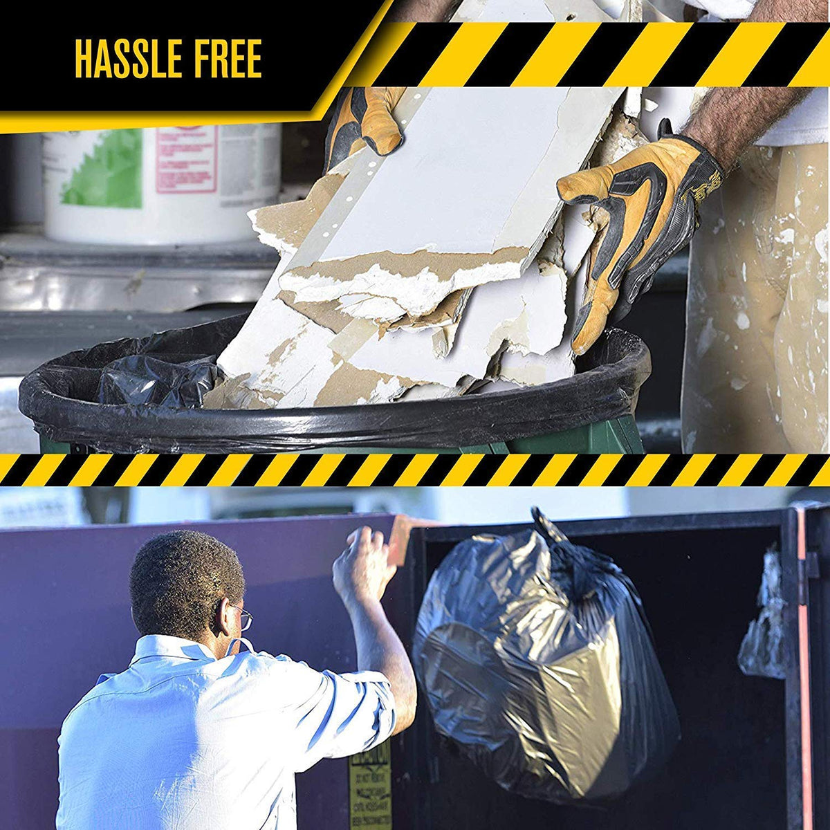 40-45 Gallon Black Heavy Duty Trash Bags R761