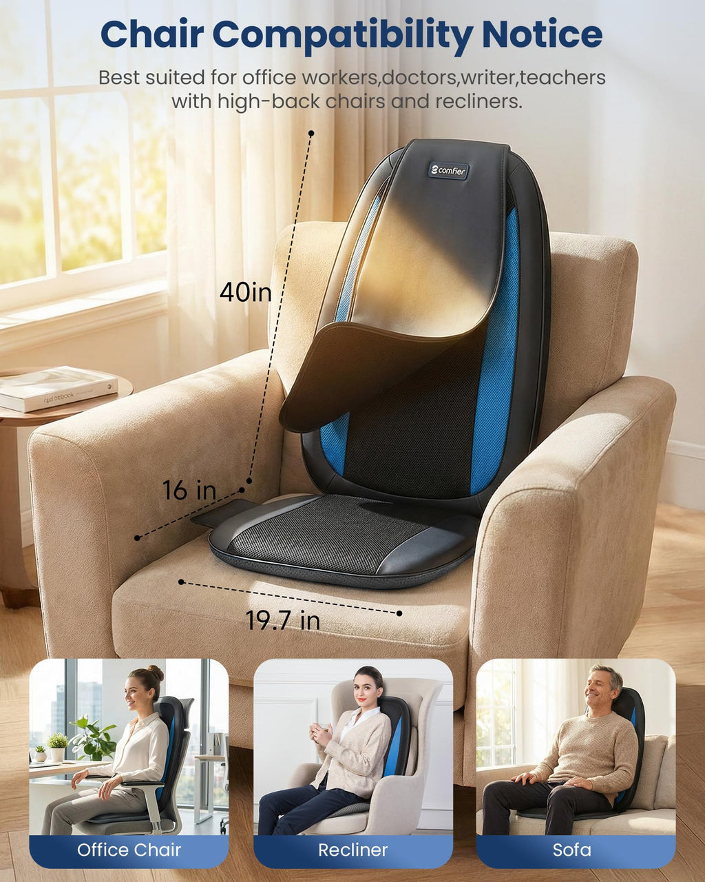 Shiatsu Back Massager with Heat O47120