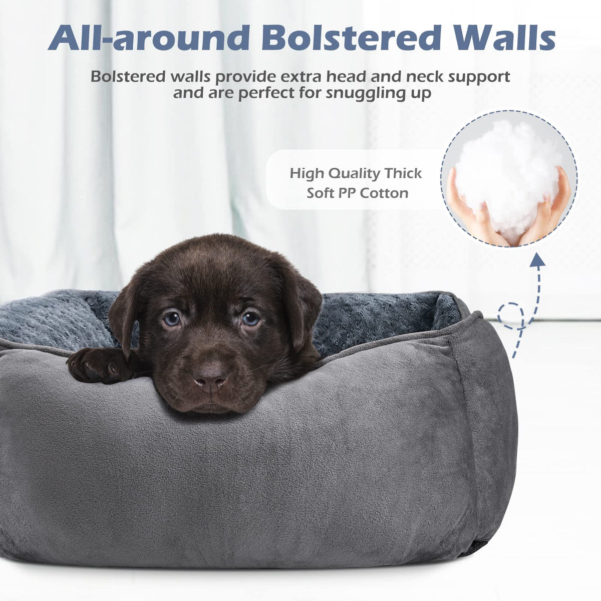 Washable Orthopedic Dog Bed with Anti-Slip Bottom U320