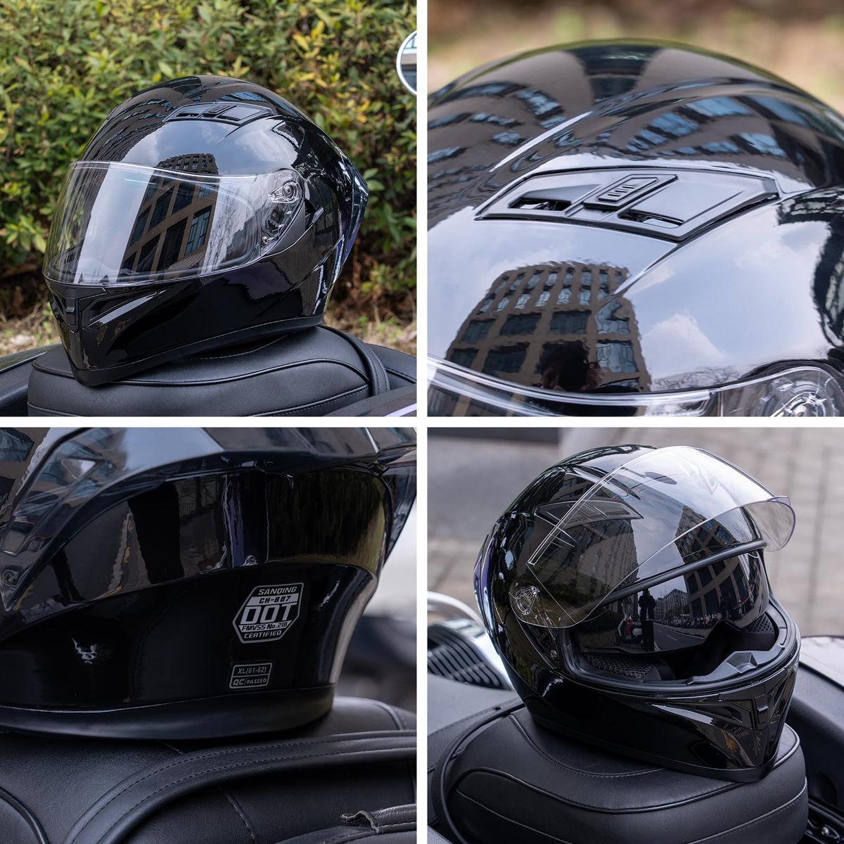 Full Face Motorcycle Helmets DOT Certified Q312430