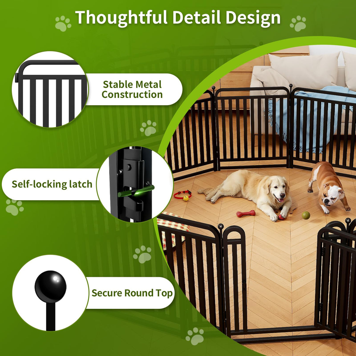 32" Heavy Duty 16 Panels Dog Playpen B235