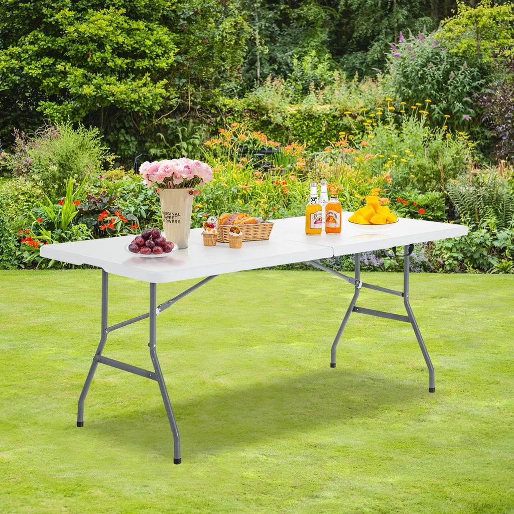 White 6ft Folding Plastic Table P313477