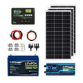 12V 100Ah LiFePO4 Solar Power Kit with 300W Mono Solar Panels L995