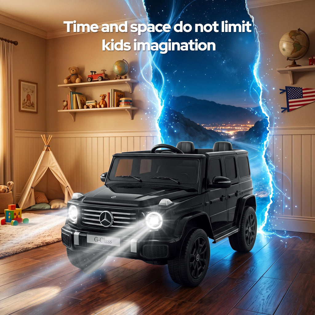 2 Seater 24v 4WD Ride on Car with Remote Control, Black Z28483