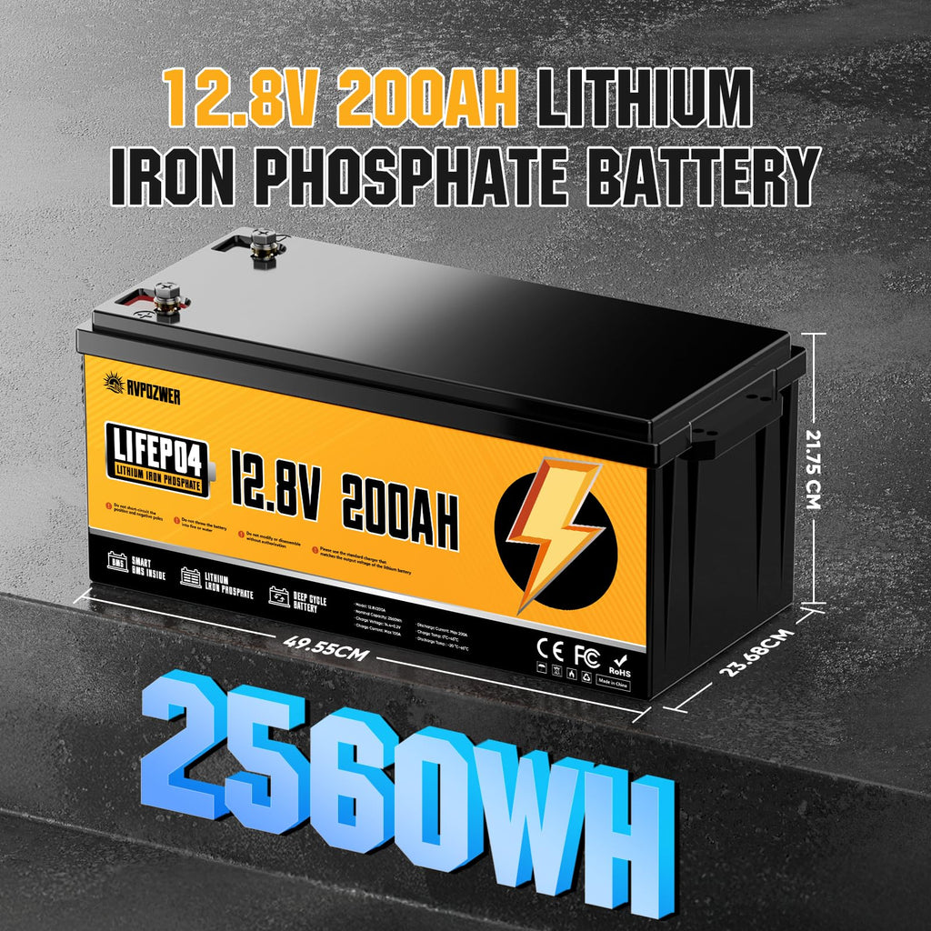 12V 200Ah LiFePO4 Lithium Battery I2195
