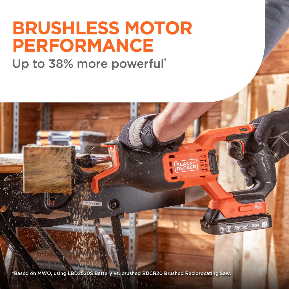 20V MAX Brushless Cordless Reciprocating Saw Kit with 2.5Ah Battery and Charger X5757