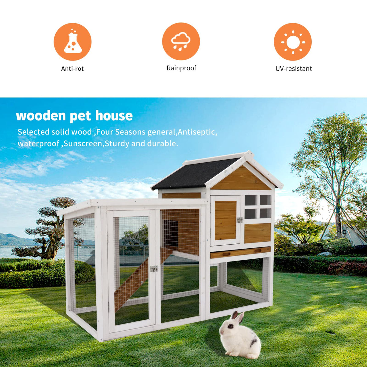 Insulated Heated Outdoor Dog House T45753