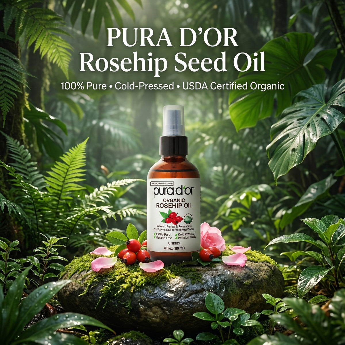Organic Rosehip Seed Oil 4 oz S4044