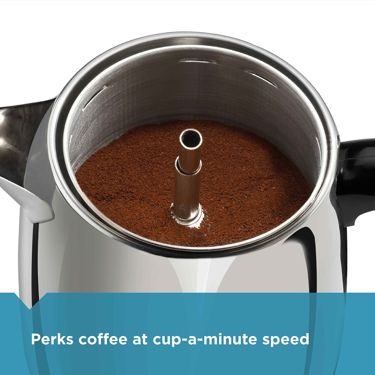 4-Cup Stainless Steel Coffee Percolator F56977