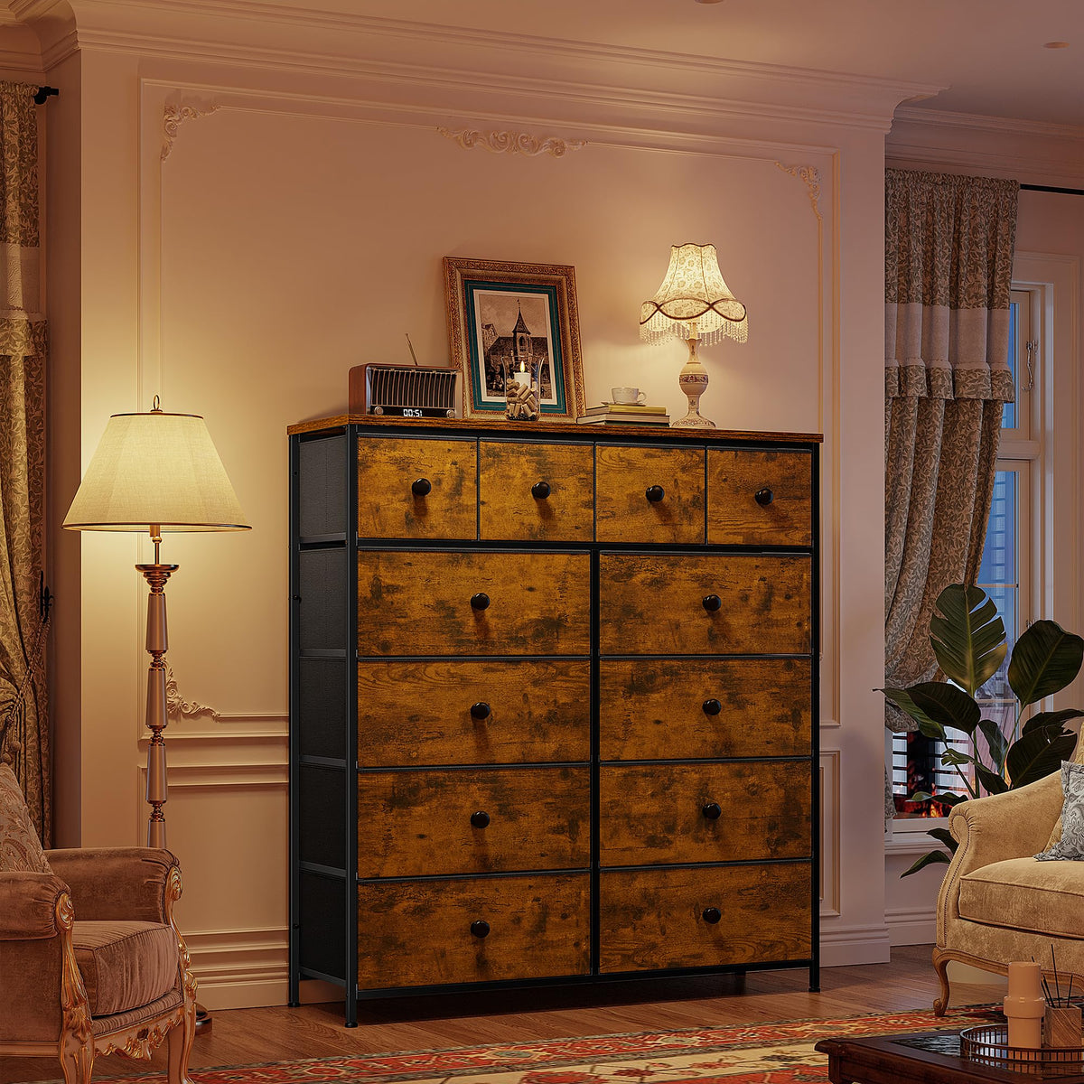 12 Drawer Dresser F8801