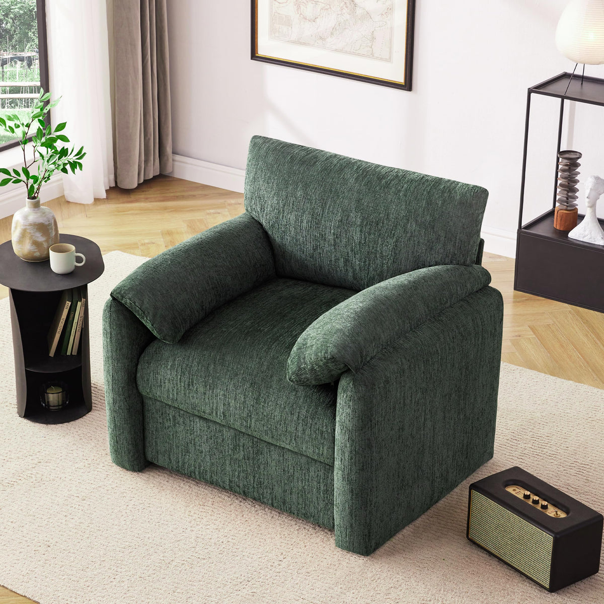 2 Pack Oversized Green Accent Chair U85592