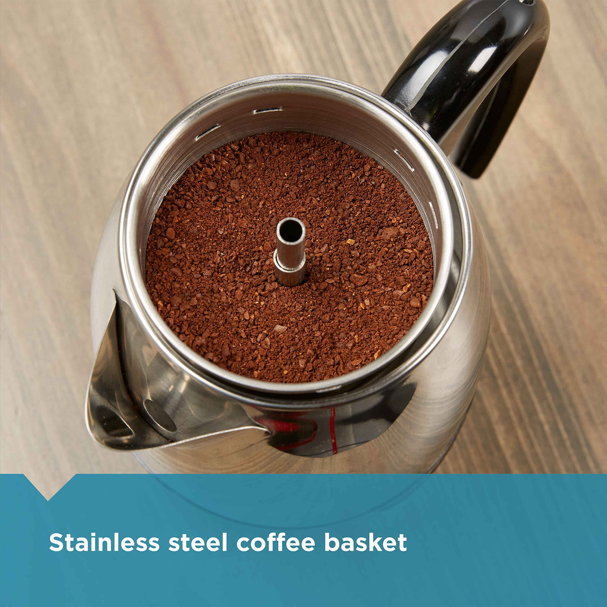 4-Cup Stainless Steel Coffee Percolator F56977