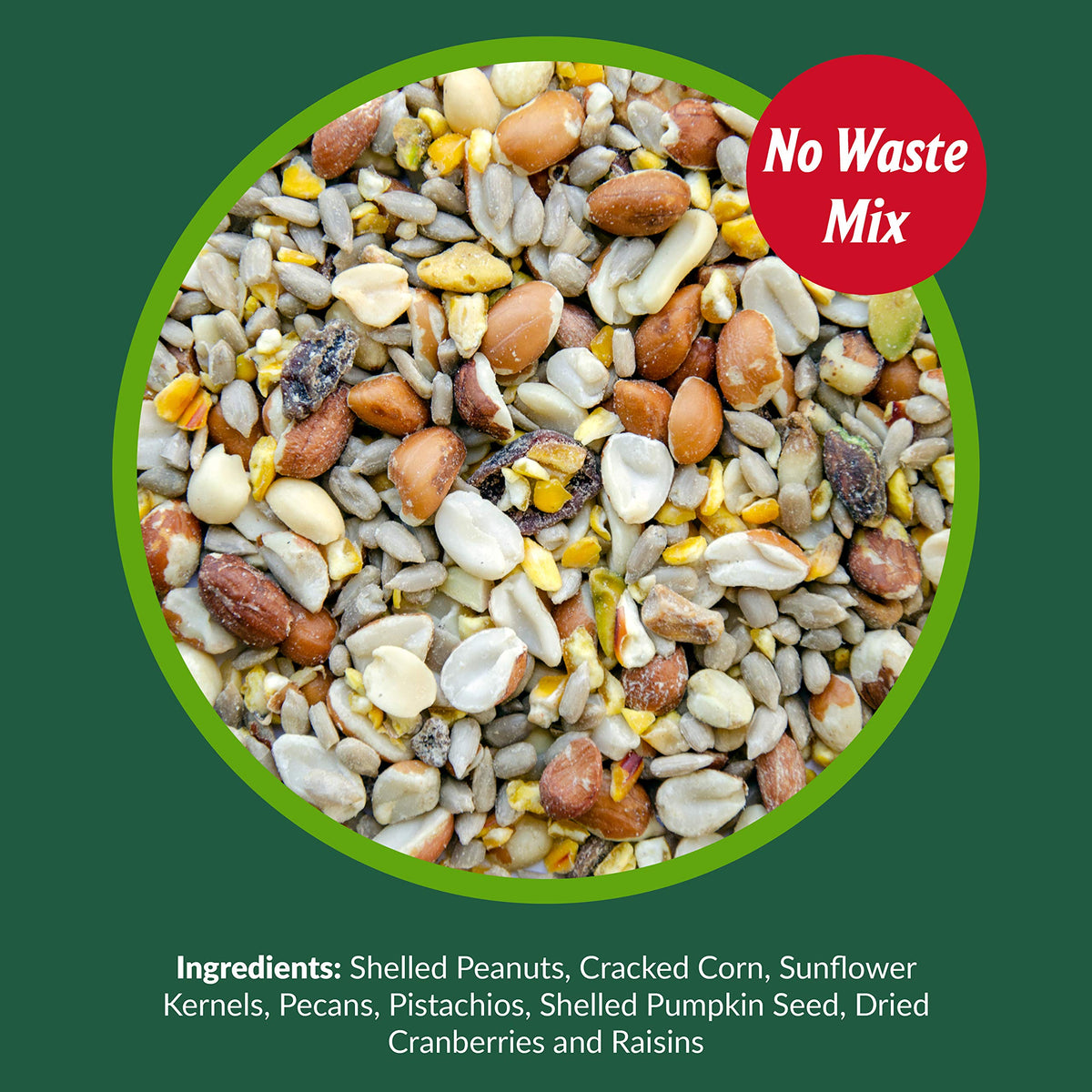 Woodpecker Wild Bird Seed 20 lb & Peanut Pieces 15 lb Nut & Fruit Mix Y67633