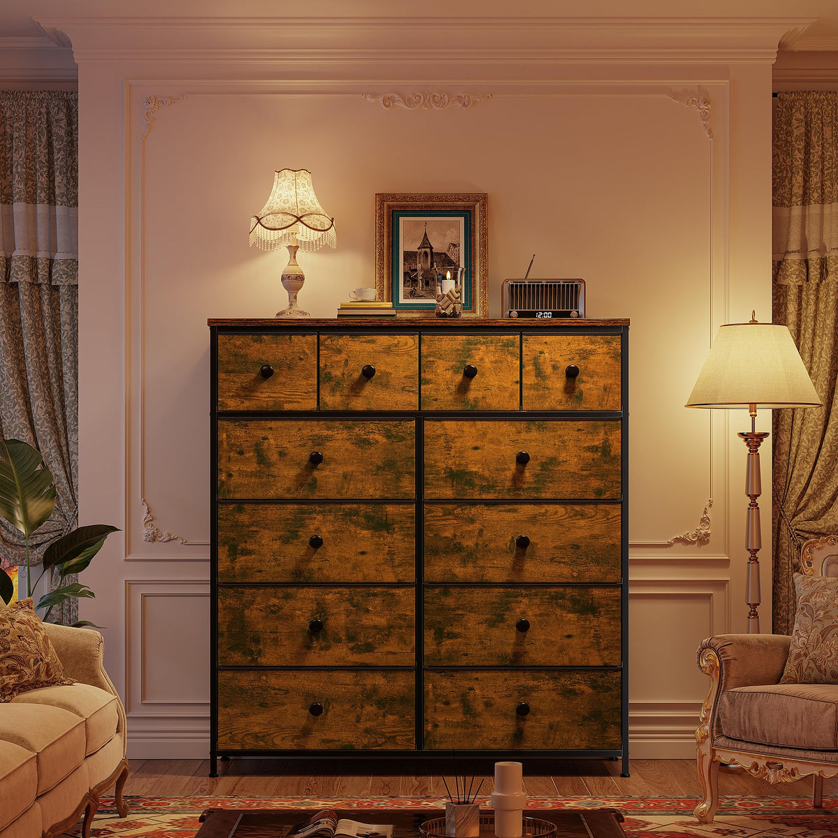 12 Drawer Dresser F8801