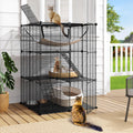 3-Tier Cat Cage Indoor Enclosure with Hammock V155