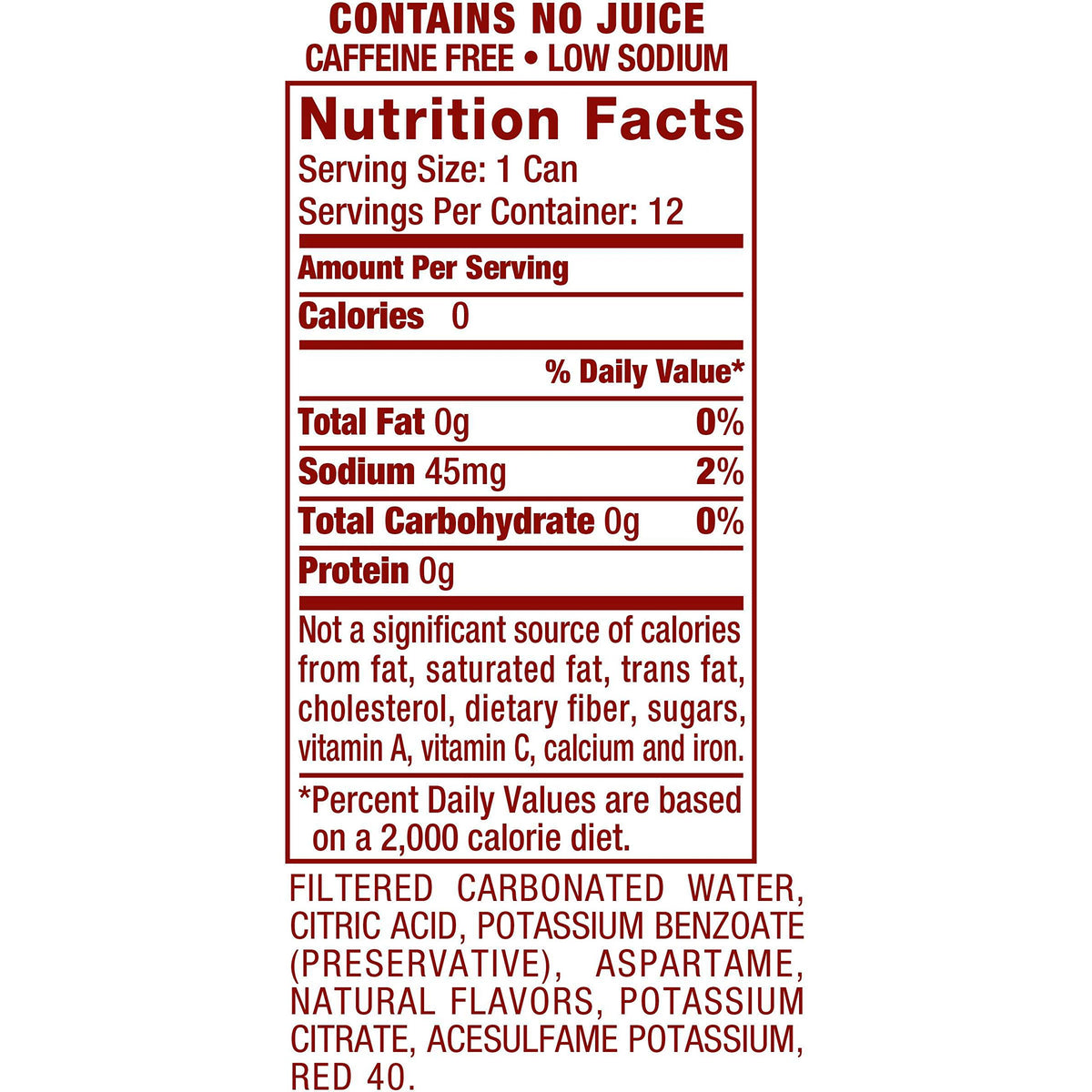 Diet Cherry Lemon Lime Soda, 12 Fl Oz (Pack Of 12) C3027
