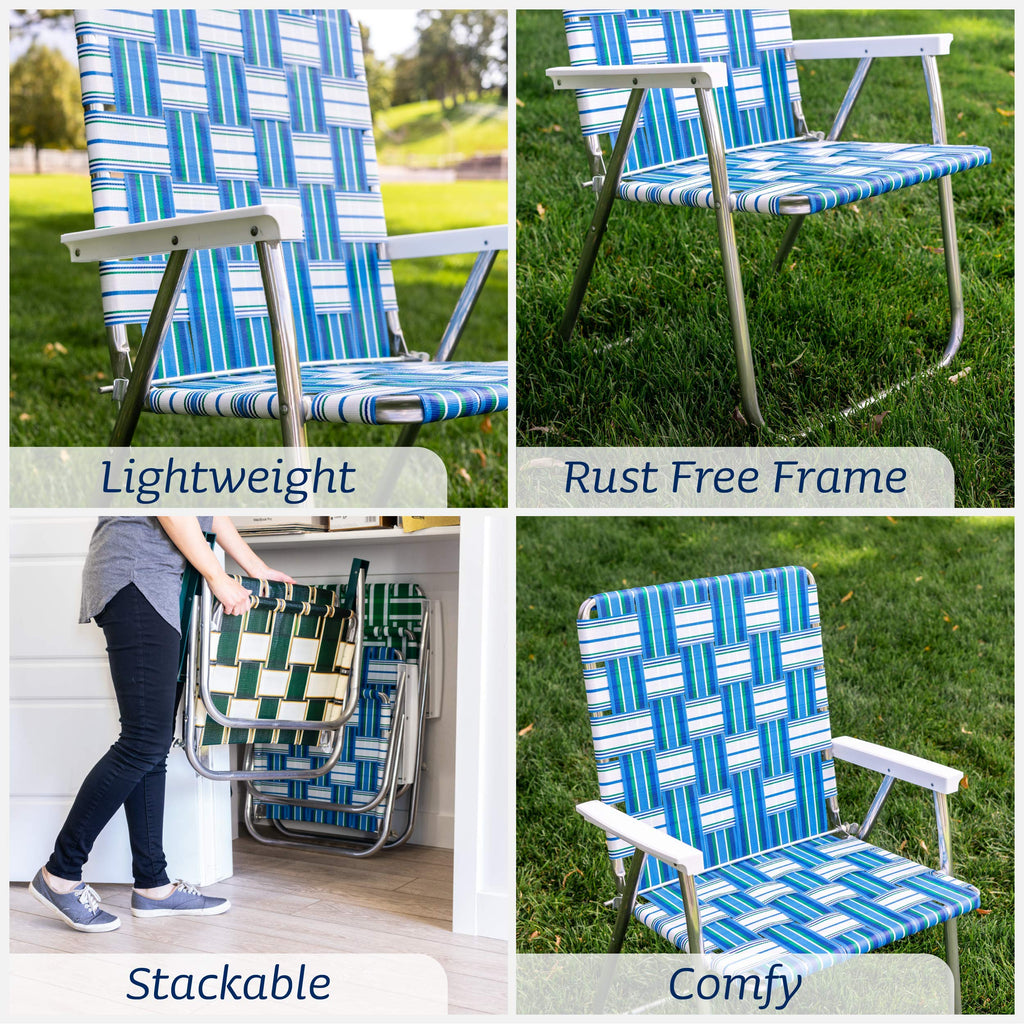 Folding Aluminum Outdoor Lawn Chair J683
